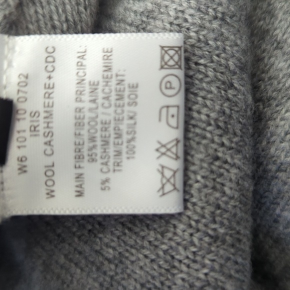 HP. Joseph Asymmetric Waist Drop Midi Dress In Grey - Picture 12 of 14